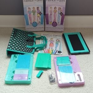 Fashion Plates Design Set with Tote